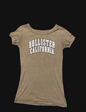 Hollister Co. brown & tan tee XS picture