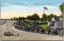 c1940s GRAND HAVEN STATE PARK, Michigan Postcard 