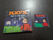 ENTIRE BAND SIGNED ✍️ MXPX Find A Way Home CD w/Sticker *RARE* 💿 picture