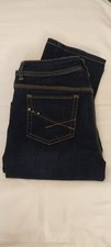 Chico's So Slimming Dark Blue Jeans Size 1 Short (MED/8-10 Petite) Sequins NWOT picture