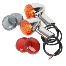 Rear Turn Signals Lights Indicator Amber Fit For Harley Sportster 883 1200 92-up picture