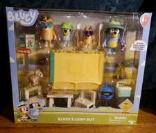 Bluey's Family Trip Adventure Camp Out & BBQ Playset Bluey Mum Bingo Dad Potoroo picture