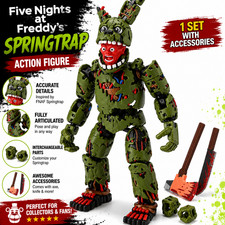 9L3D Printed FNAF Freddy Fazbear Springtrap Action Figure Collectible picture