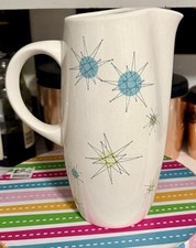1950 Franciscan Atomic Starburst Server Pitcher Small Chip, Crack NO LID See Pic picture