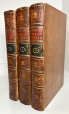 1779 Watson History Philip II King of Spain 3 Vols Leather Armorial Bookplates picture