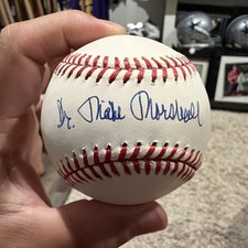 Dr Mike Marshall Autographed Baseball PSA Sticker Dodgers.   Very Pretty Ball. picture