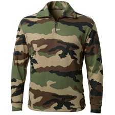 New French Army CCE Camouflage Polar Fleece Shirt Quarter Zip Foreign Legion picture
