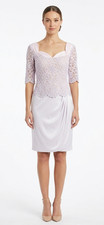Bob Mackie Sz 6 S Mature Bride Dress Sheath Lace Retro Vintage 90s Fairycore Boh picture
