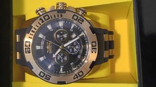 Invicta Pro Diver Chronograph Watch - Gold & Black 48mm - New picture