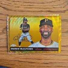 Topps Chrome Andrew McCutchen Pittsburgh Pirates Gold Refractor Out Of 50. picture