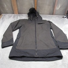 Burton Lelah Jacket Womens Small Black Insulated Hood Full Zip Waterproof Snow picture