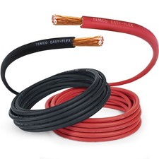 TEMCo 2 Gauge AWG Welding Cable Car Battery Flexible Copper Wire MADE IN USA picture