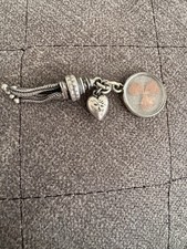 Antique William Hair Haseler (WHH) Silver Real Shamrock Tassel Pendant / Fob picture