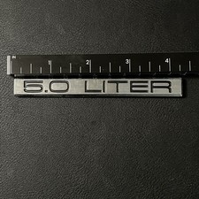 Original Cadillac 5.0 litre car badge picture