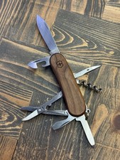 Victorinox Wood Evolution 14 Swiss Army Pocket Knife Evo Multitool Delemont picture