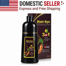 3-in-1 Hair Dye Shampoo Herbal Coverage Long Lasting Shampoo For Men / Women picture
