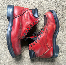 Red Wing Shoes 202 Brown Leather Work Boots Men's 10 Wide EH ASTM F2892-11 picture