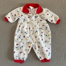 Vintage Snoopy One Piece Baby 12 Months Jumpsuit Novelty Nostalgia 70s picture