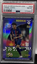 Panini 2023-24 Megacracks LaLiga EA Sports Lamine Yamal RC #423 PSA 8 picture