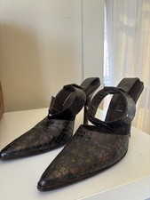 Gucci Python Ankle Strap Heels by Tom Ford Size 7 picture