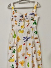 Fashion Nova Quirky Twee Bon Appetite Pasta Dress | Size S picture