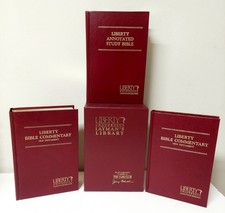 🔥RARE Liberty University 3 Vol Bible Box Set Christian Jerry Falwell Commentary picture