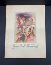 Vintage Gone With The Wind Movie Theater Program 1939 with 2 1940 Stubs picture