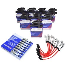 Genuine UF414 8p Ignition Coils+Spark Plugs Wires For GMC Chevy SilveradoTahoe. picture