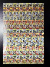 Vintage 1966 Vari-Vue Batman Flicker Ring Uncut Paper Backer Sheet Rare 99 Count picture