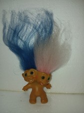 Vintage 1965 Uneeda Two Headed Troll Doll Double Head Double-Nik Pink Blue 3