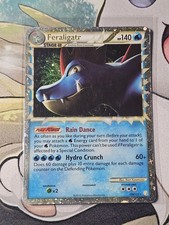 Pokemon Feraligatr 108/123 Holo Prime HGSS HeartGold & SoulSilver MP/HP swirl🌀 picture