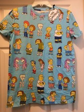 Cakeworthy The Simpsons Kids of Springfield Cotton T-Shirt Unisex Size S New picture
