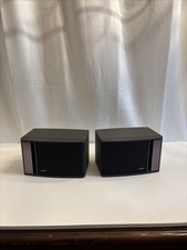 Bose Model 141 Full Range Bookshelf Speakers Pair Black Tested Works Sticker picture