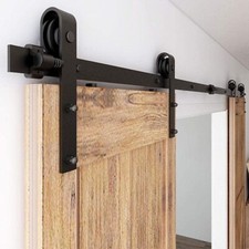 4-20FT Sliding Barn Door Hardware Track Roller Kit for Single/Double Wooden Door picture