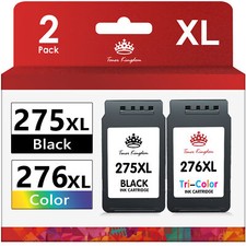 2PK PG-275XL CL-276XL Ink Cartridges for Canon TS3722 TS3522 TR4720 Printer Ink picture