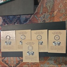The Harrier Productions Mint Lot of 5 Miniature $10 Gold Piece 14K Gold Medals picture