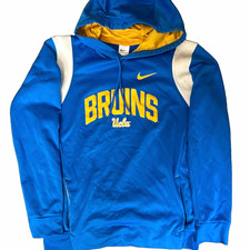 Nike UCLA Bruins Blue Yellow White Pullover Hoodie Sweatshirt picture
