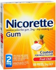 Nicorette Fruit Chill 2mg Gum - 100 Count picture
