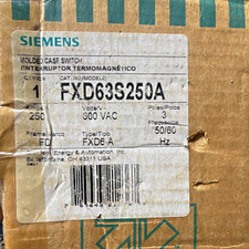 Siemens Sentron FXD63S250A 3-Pole 250A 600VAC Molded Case Circuit Breaker picture