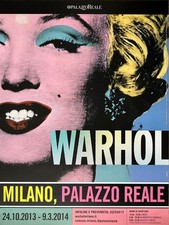 Andy Warhol Poster 2013 Palazzo Reale Milano Exhibition | Pop Art Marilyn Monroe picture