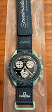 OMEGA x Swatch Speedmaster MoonSwatch Earth Chronograph Quartz 42mm Black Dial picture