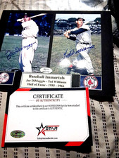 baseball immortals autographed picture