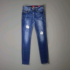 GUESS Sienna Curvy Skinny Jeans Women's 29 Medium Rise Distressed Denim picture
