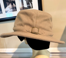 Vintage Tilley Hat Cap Unisex 7 3/8 Rare Camel Wool  Bucket Hat with Ear Flap picture