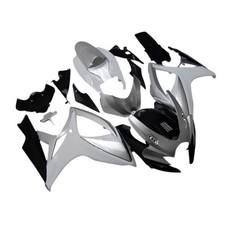 Injection Bodywork Fairing For Suzuki GSXR600 GSXR750 K6 2006 2007 ABS Silver picture