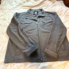 Alaskan Hardgear Men's Gray Lined Full Zip Jacket Size L Outdoor Workwear picture