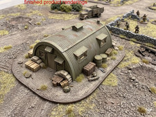 1:72 WWII Military Camp Barracks Building Wargame Diorama Scene Accessory Model picture