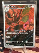 Pokemon Scizor 205/197 SV03: Obsidian Flames Illustration Rare Holo picture