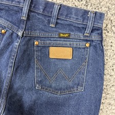 Vtg Wrangler Jeans Mens 32x32 Blue Denim 13MWZ Cowboy Cut Straight Leg Western picture