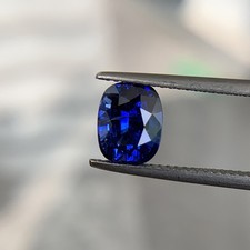 2.98 ct Natural Heated Royal Blue Sapphire | Cushion picture